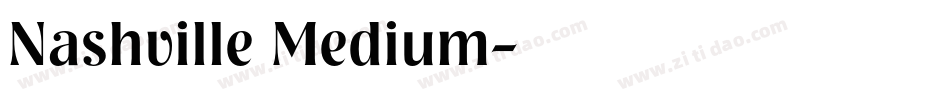 Nashville Medium字体转换